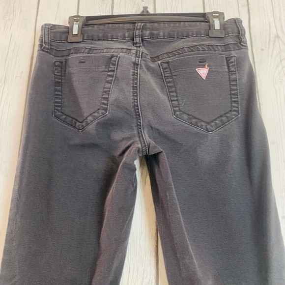 Womens Guess Black Stretch Straight Leg Denim Jeans Size 28 W 30 L 28 - Picture 4 of 11